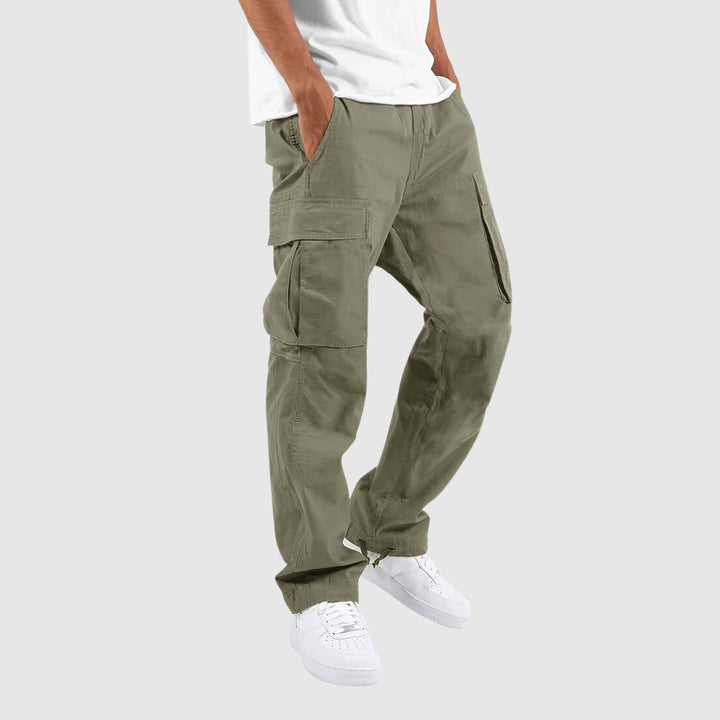 Men's Cargo Pants with Multi-Pocket Design for Versatile Style
