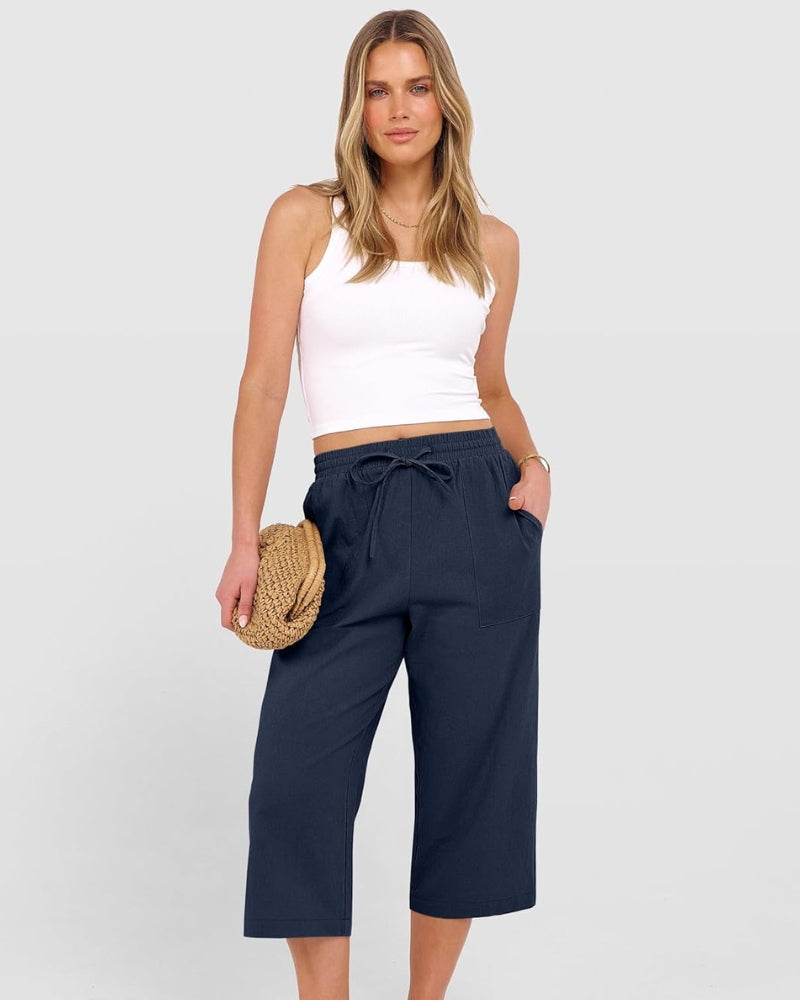 Whitney | Women's Relaxed Drawstring Capri Pants