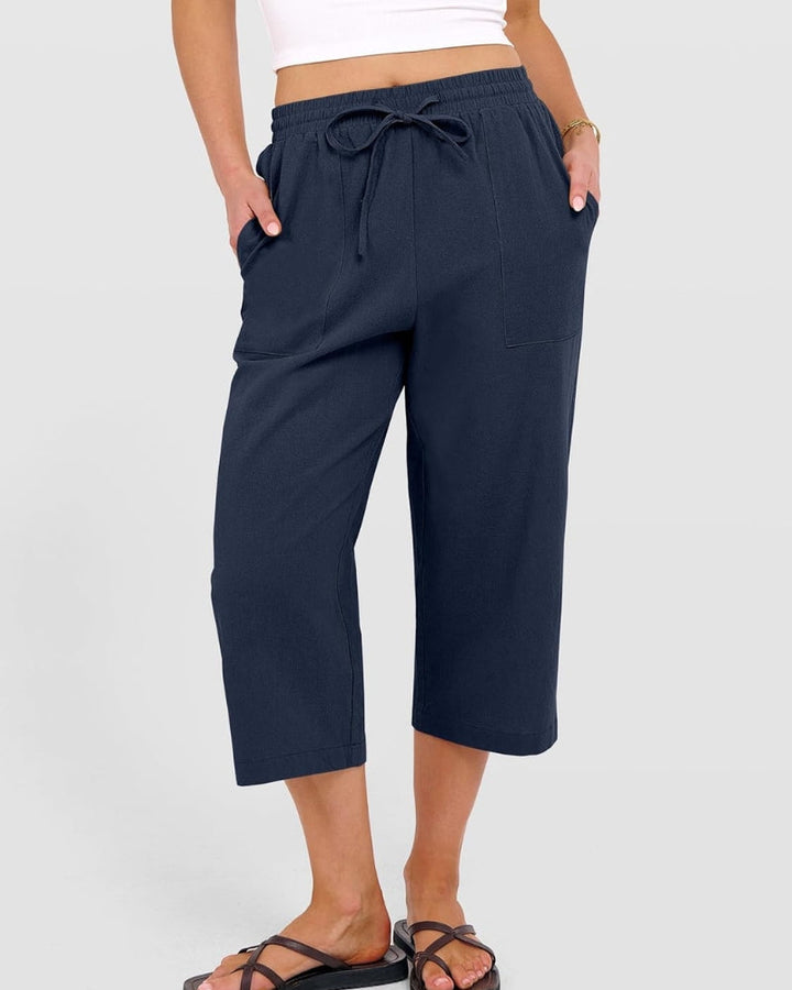 Whitney | Women's Relaxed Drawstring Capri Pants