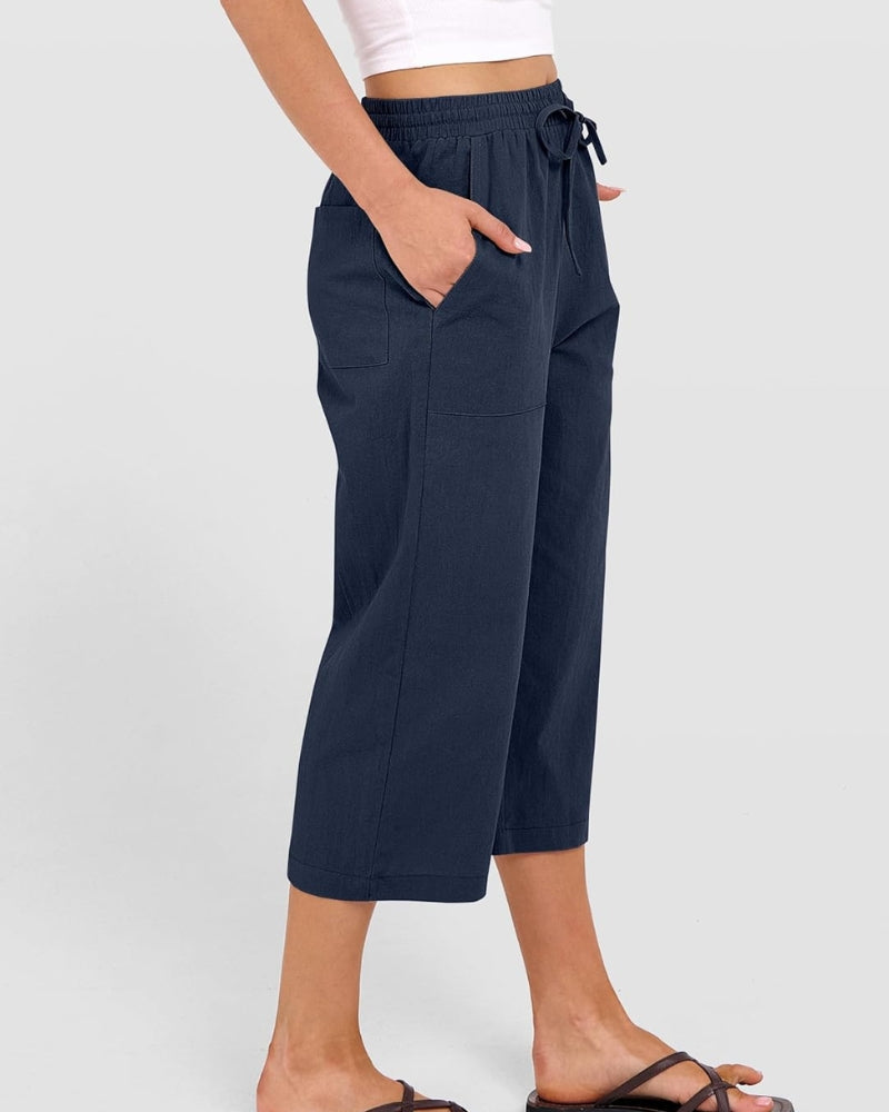Whitney | Women's Relaxed Drawstring Capri Pants