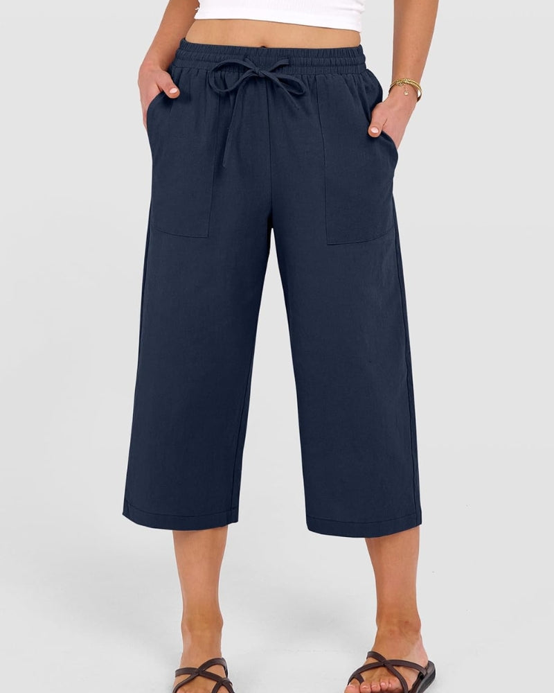 Whitney | Women's Relaxed Drawstring Capri Pants