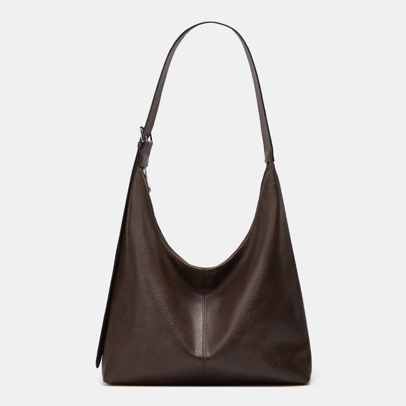 Women's Elegant Shoulder Bag with Wide Strap for Daily Use