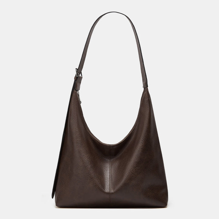 Women's Elegant Shoulder Bag with Wide Strap for Daily Use