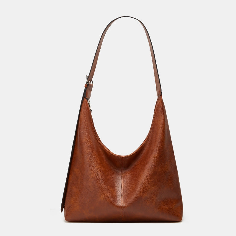 Women's Elegant Shoulder Bag with Wide Strap for Daily Use