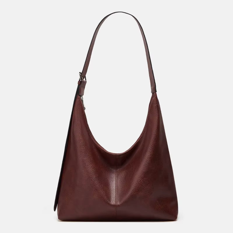 Women's Elegant Shoulder Bag with Wide Strap for Daily Use