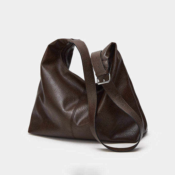 Women's Elegant Shoulder Bag with Wide Strap for Daily Use