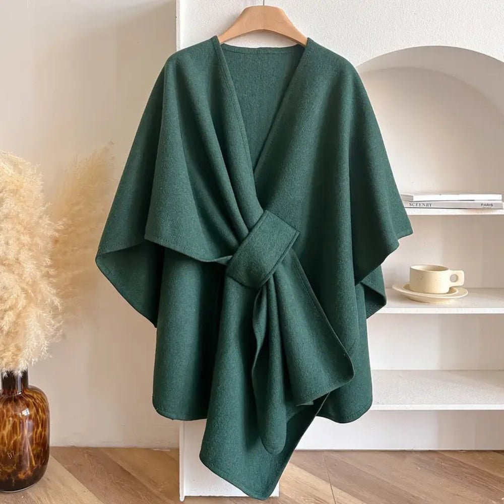 Women's Luxurious Poncho-Scarf-Coat for All Seasons