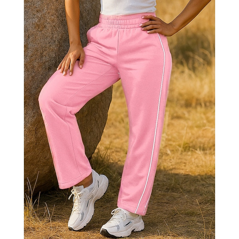 Women's Straight Leg Side Stripe Sweatpants