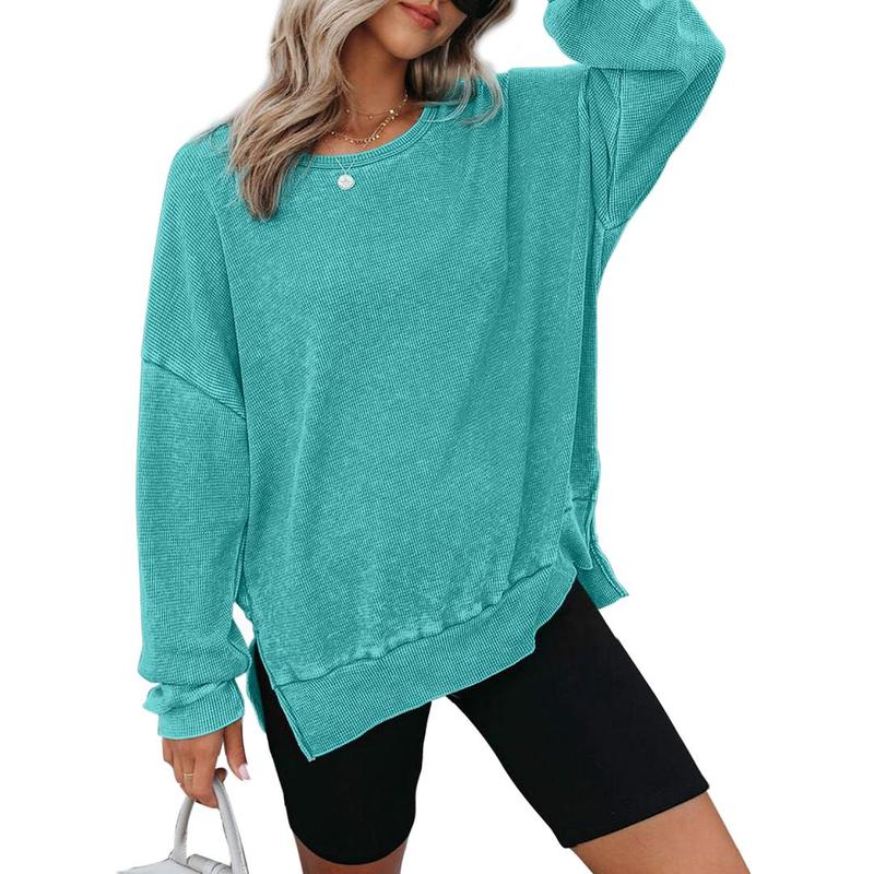 Women's Oversized Long Sleeve Crewneck Sweatshirt