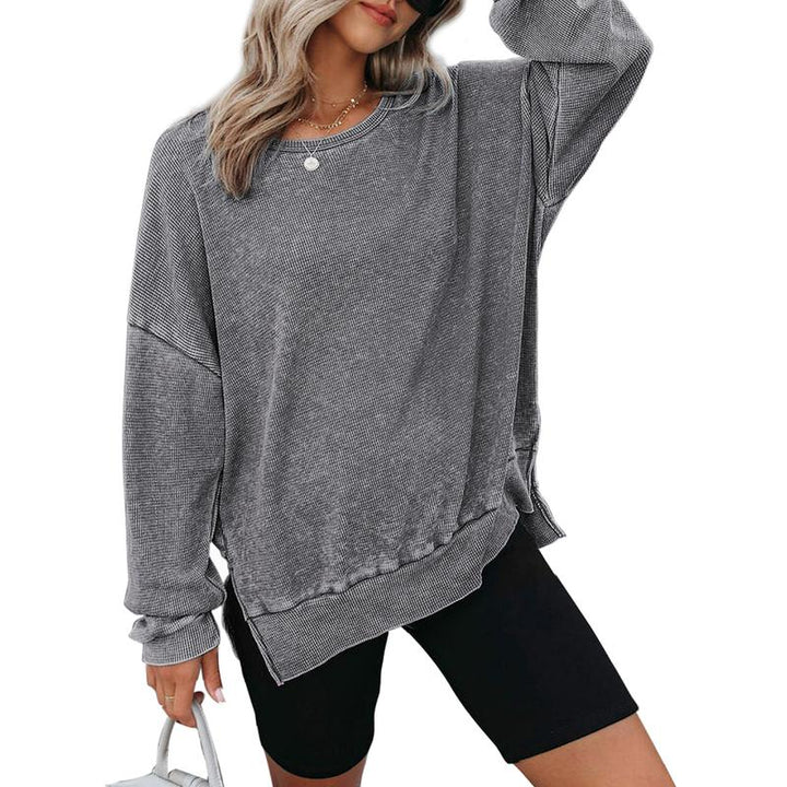 Women's Oversized Long Sleeve Crewneck Sweatshirt