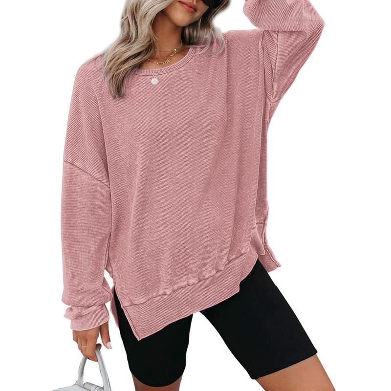Women's Oversized Long Sleeve Crewneck Sweatshirt