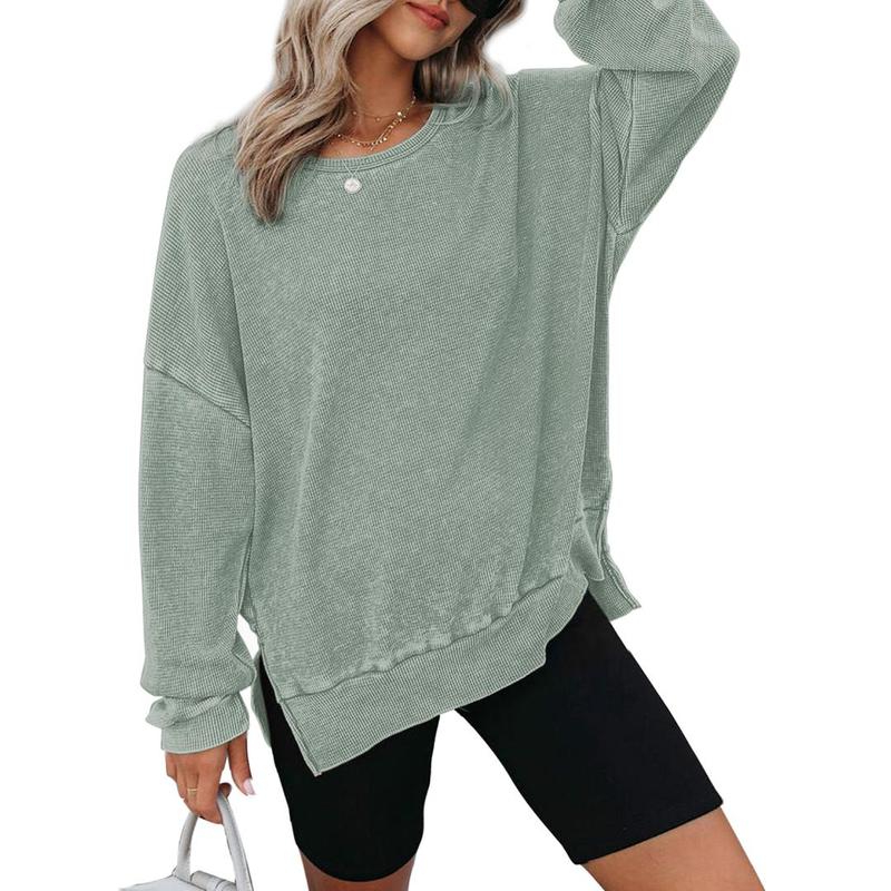 Women's Oversized Long Sleeve Crewneck Sweatshirt