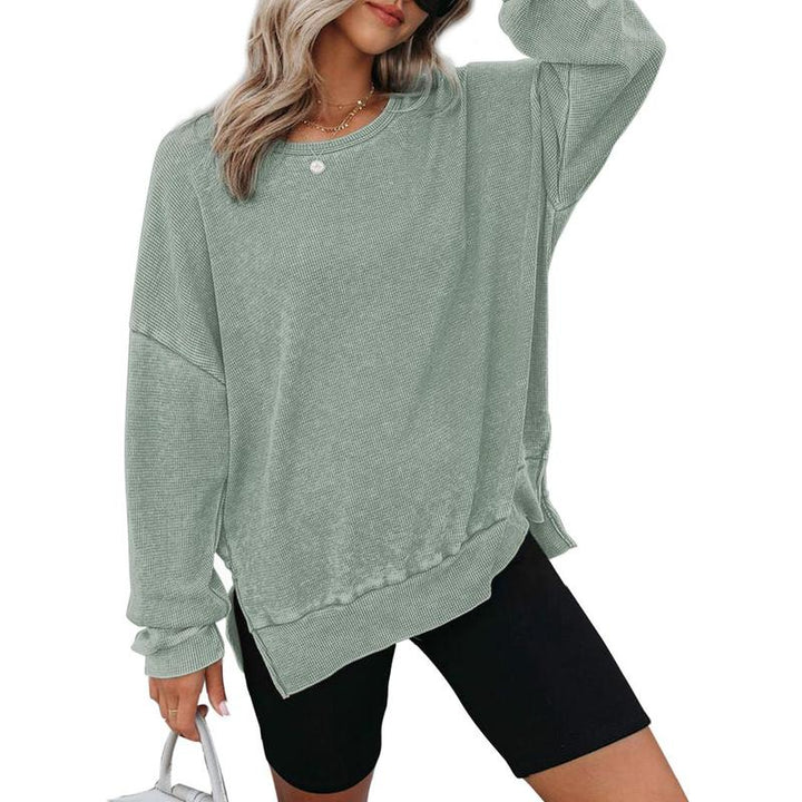 Women's Oversized Long Sleeve Crewneck Sweatshirt