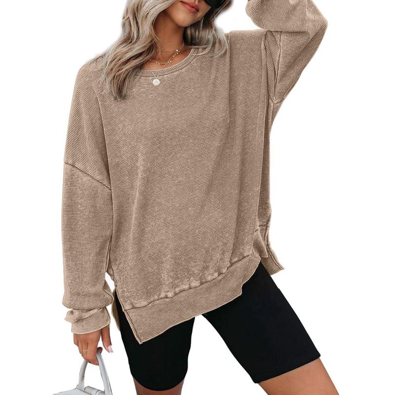 Women's Oversized Long Sleeve Crewneck Sweatshirt