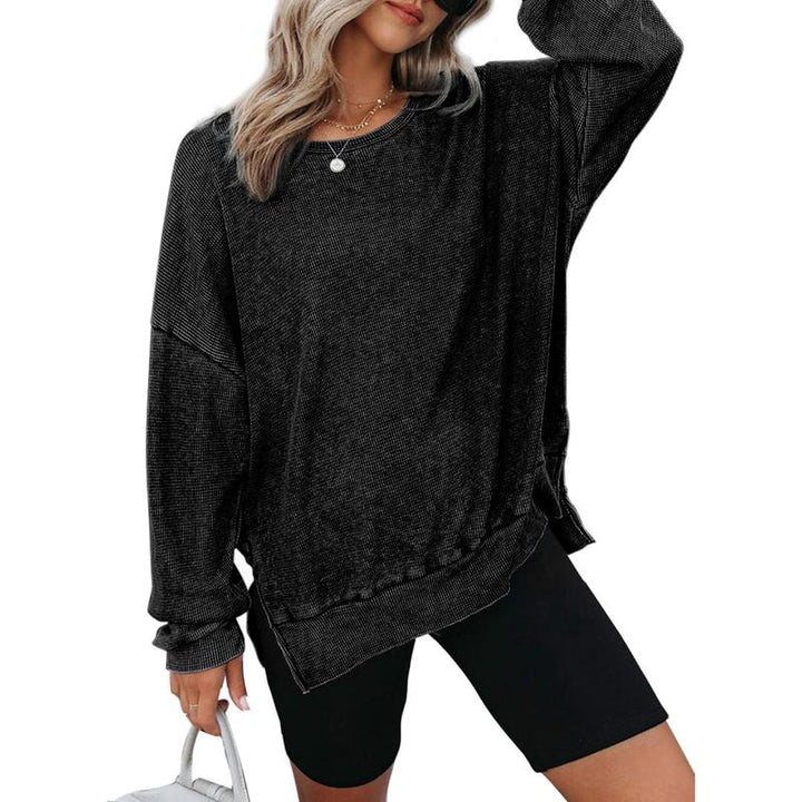 Women's Oversized Long Sleeve Crewneck Sweatshirt