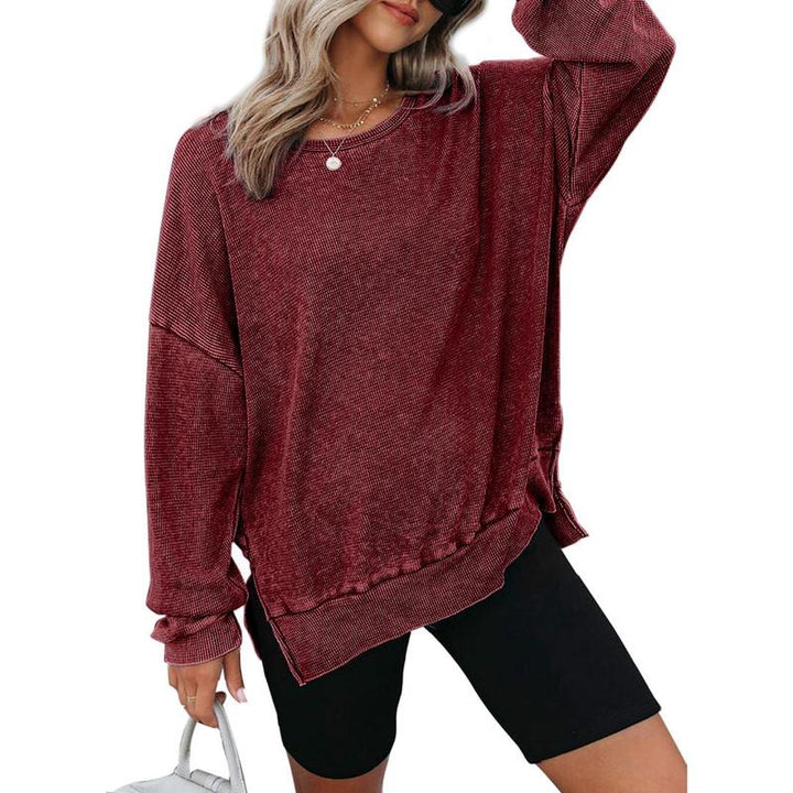 Women's Oversized Long Sleeve Crewneck Sweatshirt