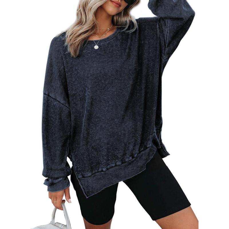 Women's Oversized Long Sleeve Crewneck Sweatshirt