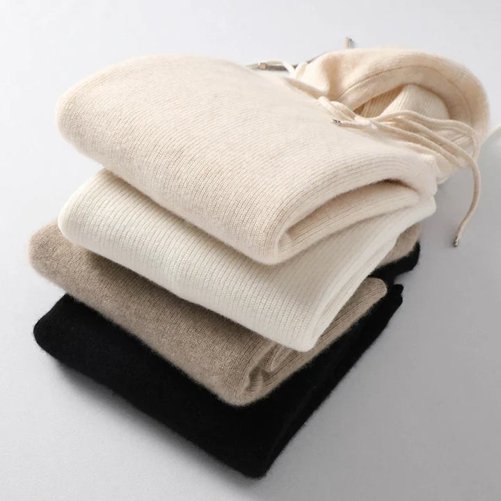 Women's Cashmere Blend Long Sleeve Hoodie