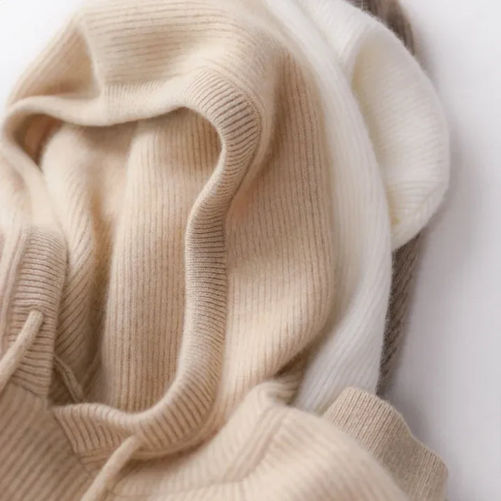Women's Cashmere Blend Long Sleeve Hoodie