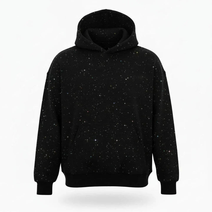 Women's Cozy Pullover with Star Print Hoodie