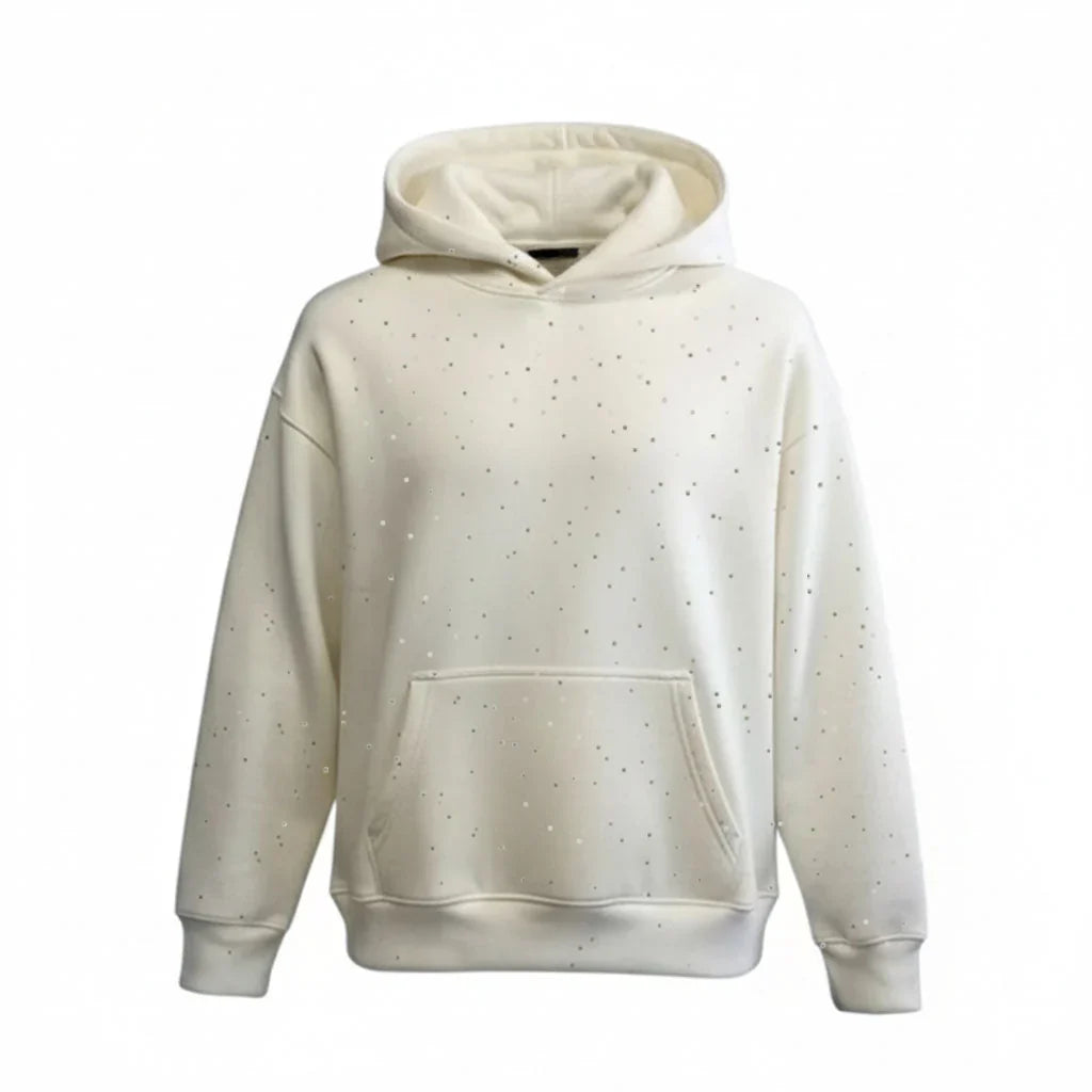 Women's Cozy Pullover with Star Print Hoodie