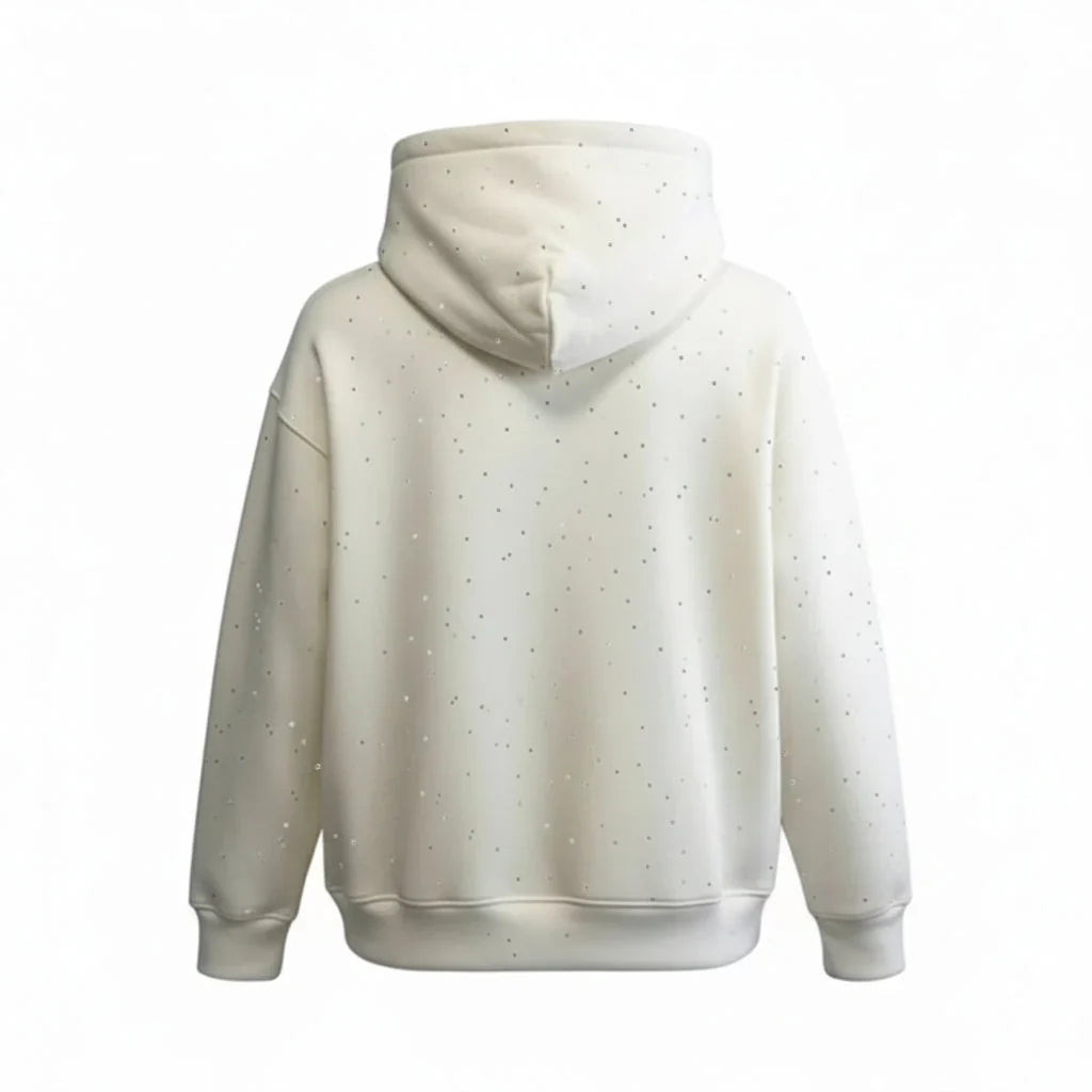 Women's Cozy Pullover with Star Print Hoodie