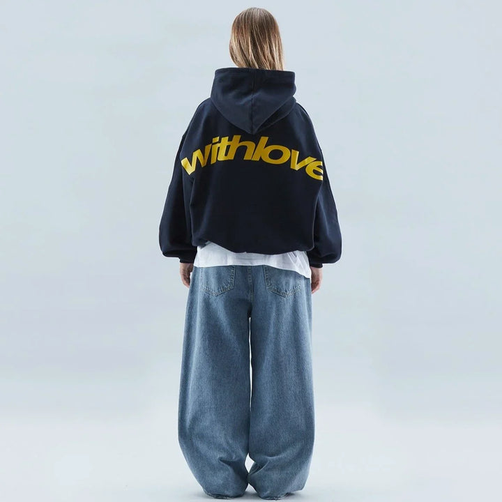 Women's Oversized Graphic Pullover Hoodie