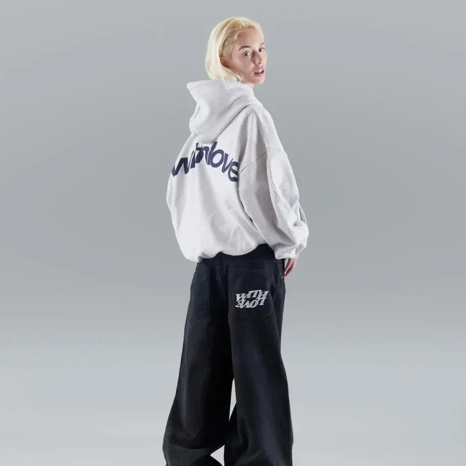 Women's Oversized Graphic Pullover Hoodie