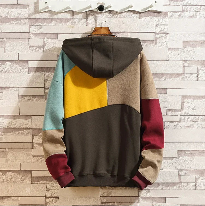 Women's Color Block Patchwork Hoodie