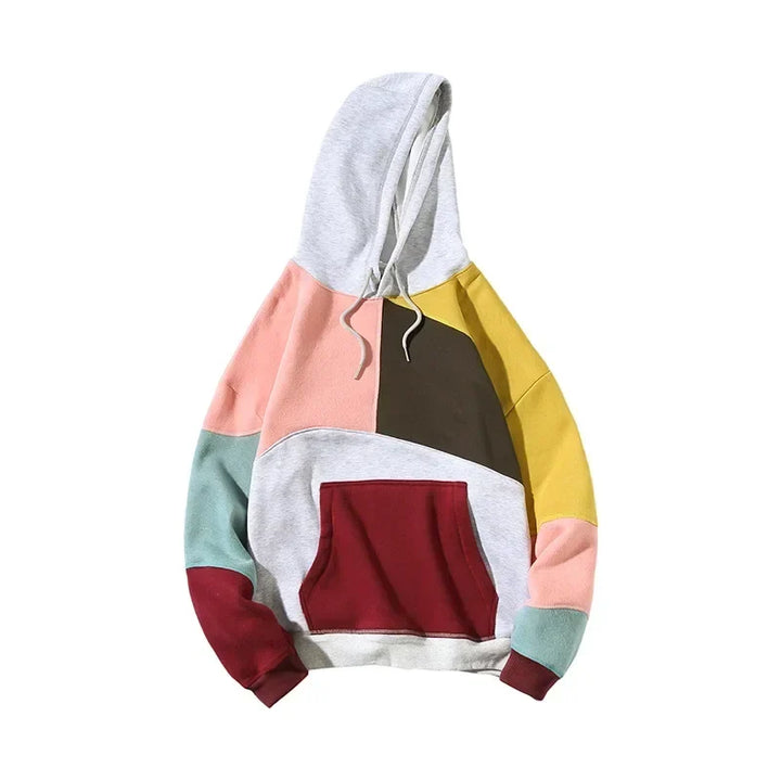 Women's Color Block Patchwork Hoodie