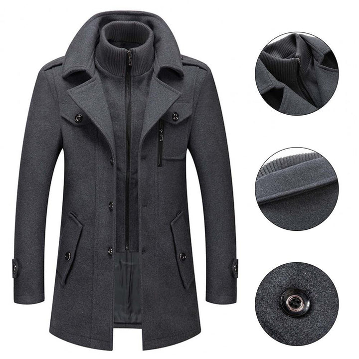Men's Classic Wool Jacket for Stylish Comfort